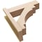 Ekena Millwork 8-in W x 20-in D x 32-in H Merced Block Rough Cedar Woodgrain TimberThane Outlooker, Primed Tan OUTUR080X20X32MRC44RCPR - alternate 2